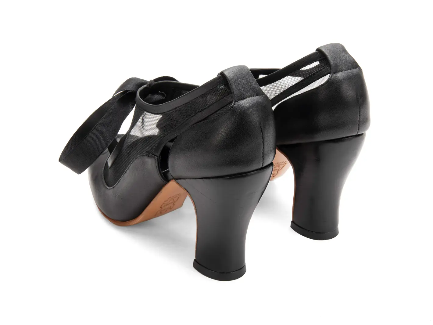 John Fluevog Revelation Vintage Lace-Up Mary Jane Heels