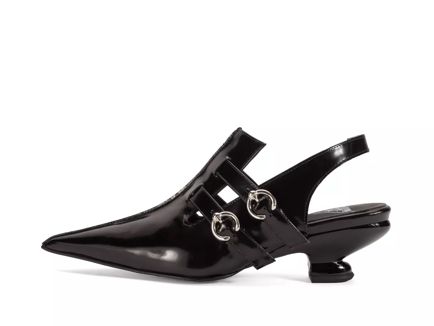 john fluevog Rhonda Chaussure à bride arrière avec deux boucles