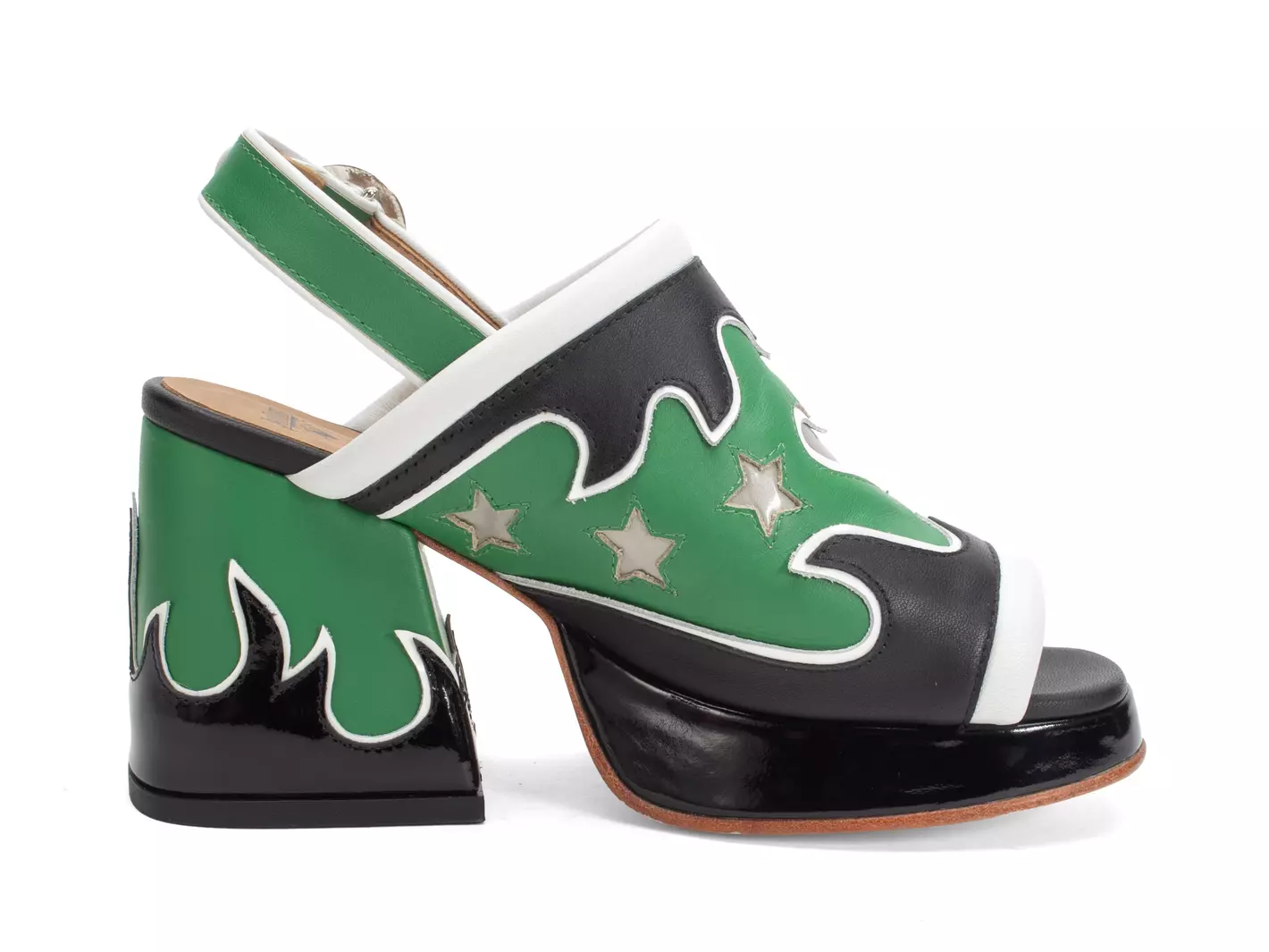 John Fluevog Riverdale Talon à Plateforme Avec Bride Arrière