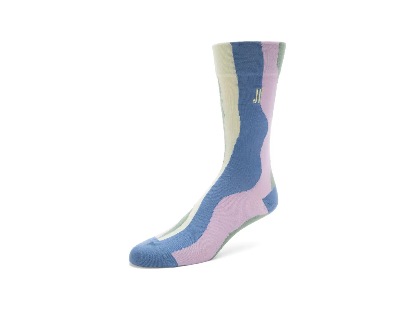 john fluevog Rogue Vog Socks Chaussette à ligne sinueuse colorée
