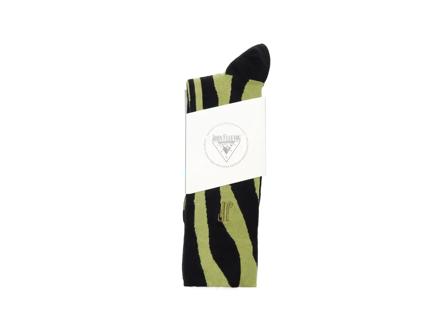 John Fluevog Rogue Vog Socks Chaussette à Ligne Sinueuse Colorée