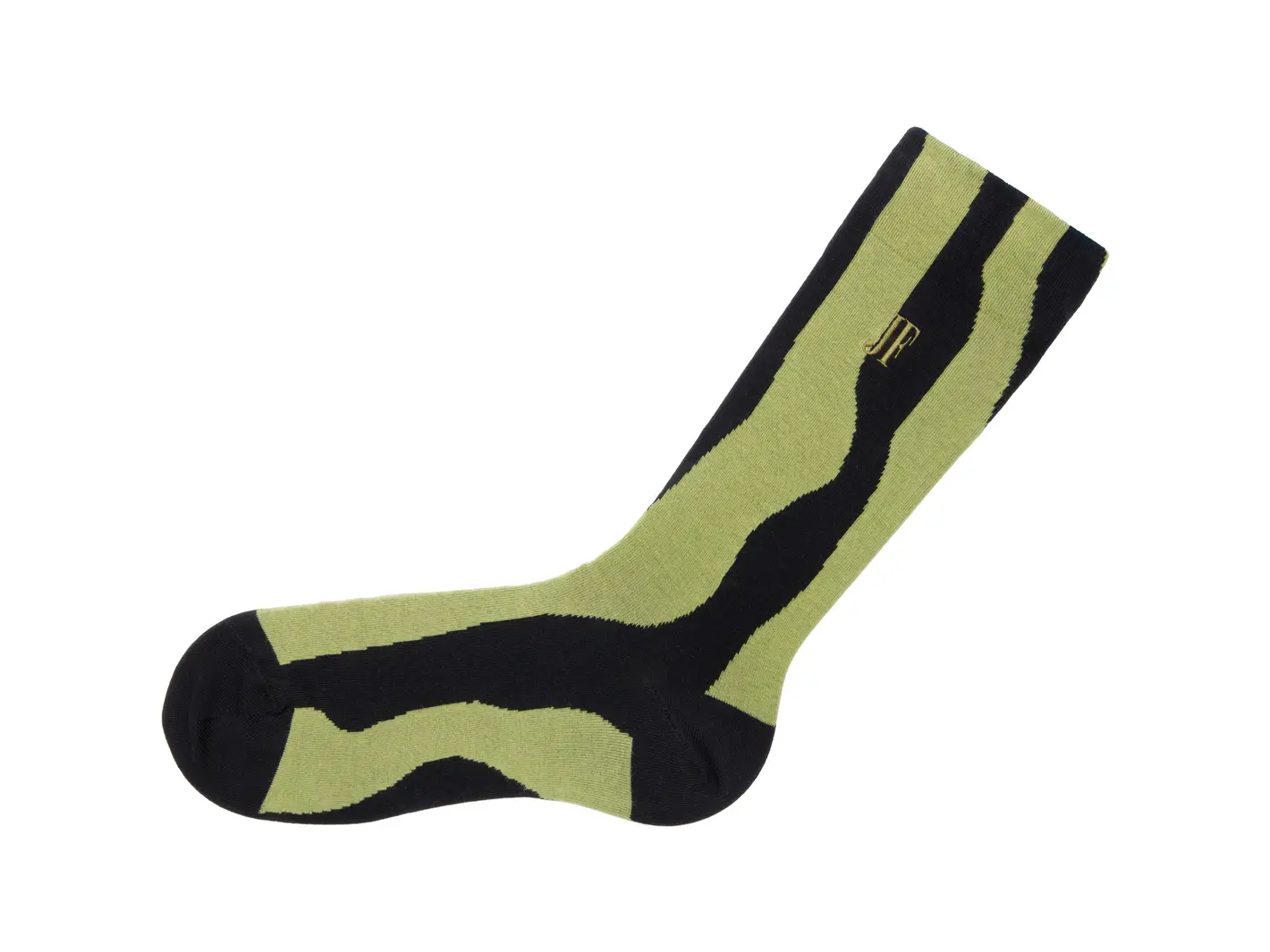 John Fluevog Rogue Vog Socks Chaussette à Ligne Sinueuse Colorée