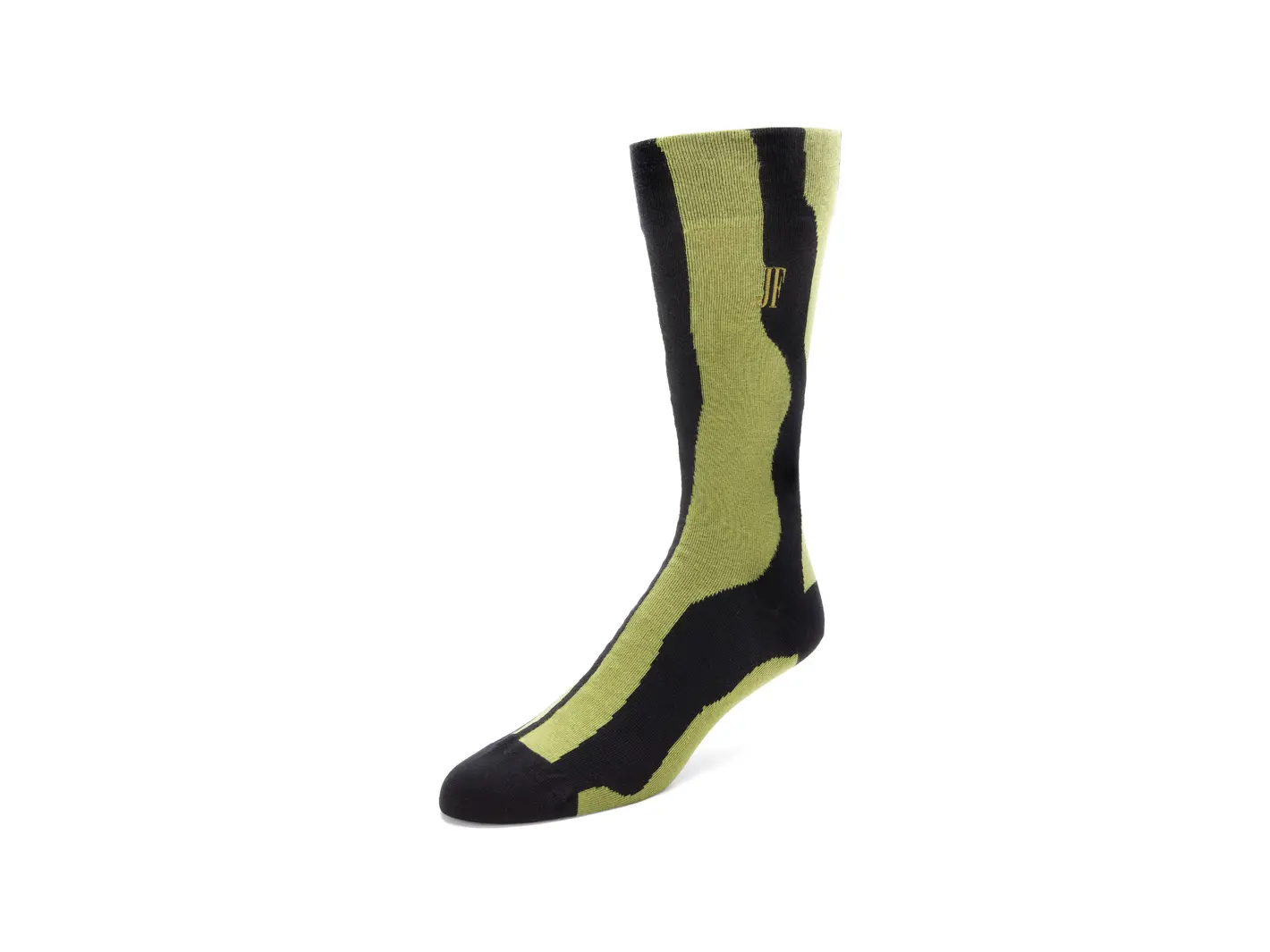john fluevog Rogue Vog Socks Chaussette à ligne sinueuse colorée