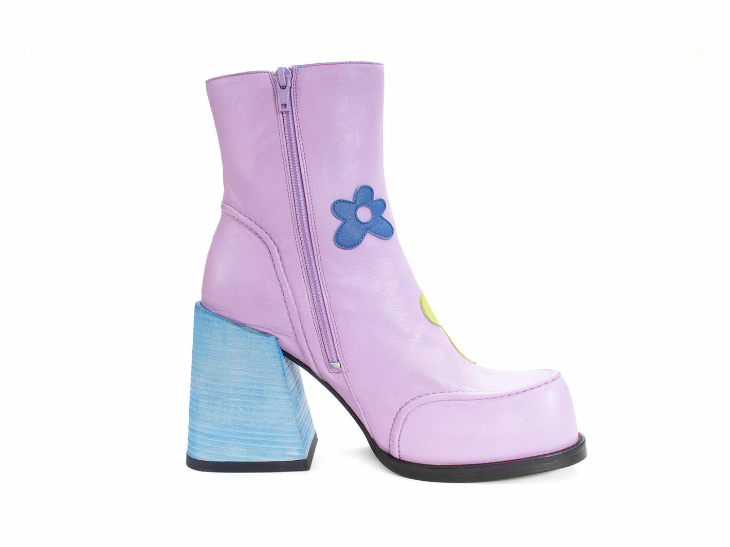 John Fluevog Rory Bottillon Fleuri à Fermeture à Glissière