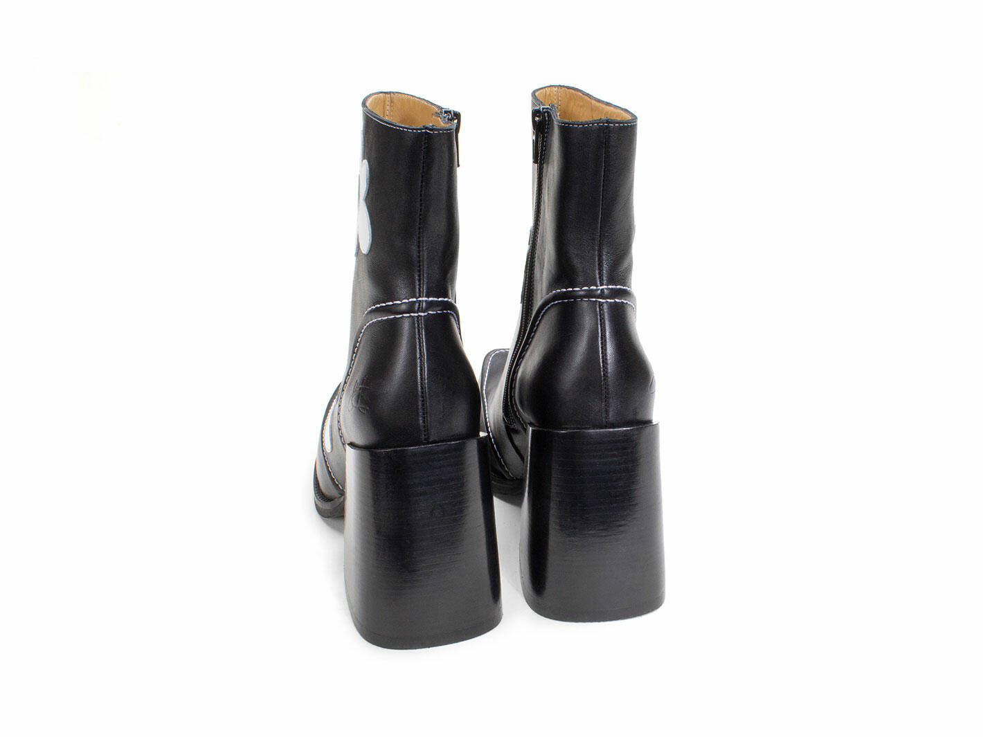 John Fluevog Rory Bottillon Fleuri à Fermeture à Glissière