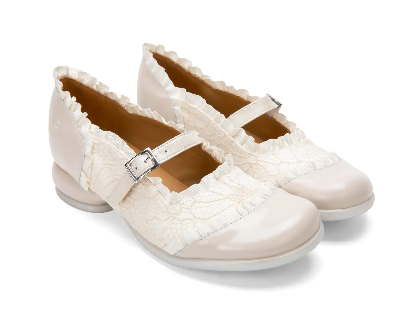 John Fluevog Sandz Charles IX Avec Surpiqûre Et Volants