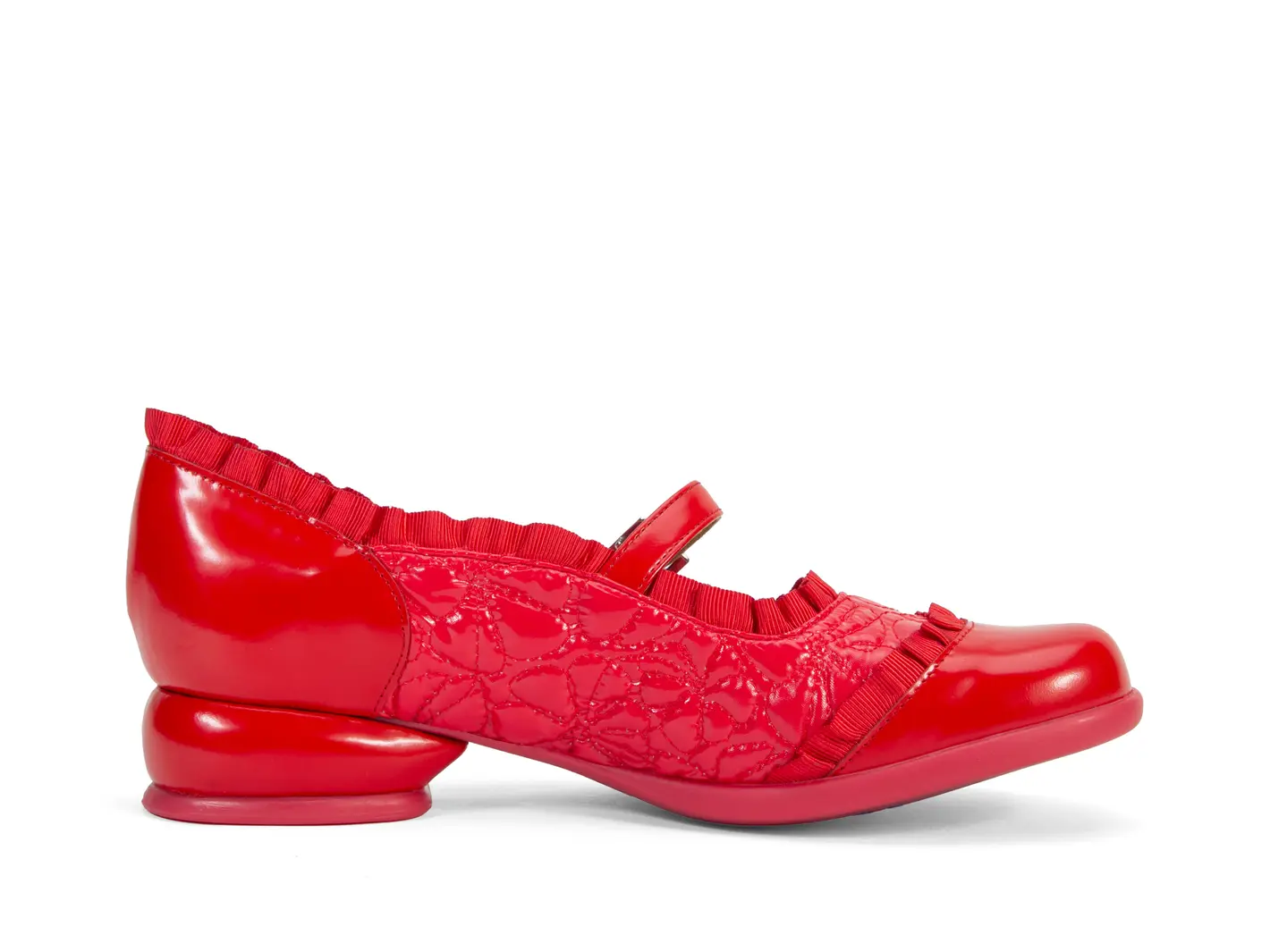 John Fluevog Sandz Charles IX Avec Surpiqûre Et Volants