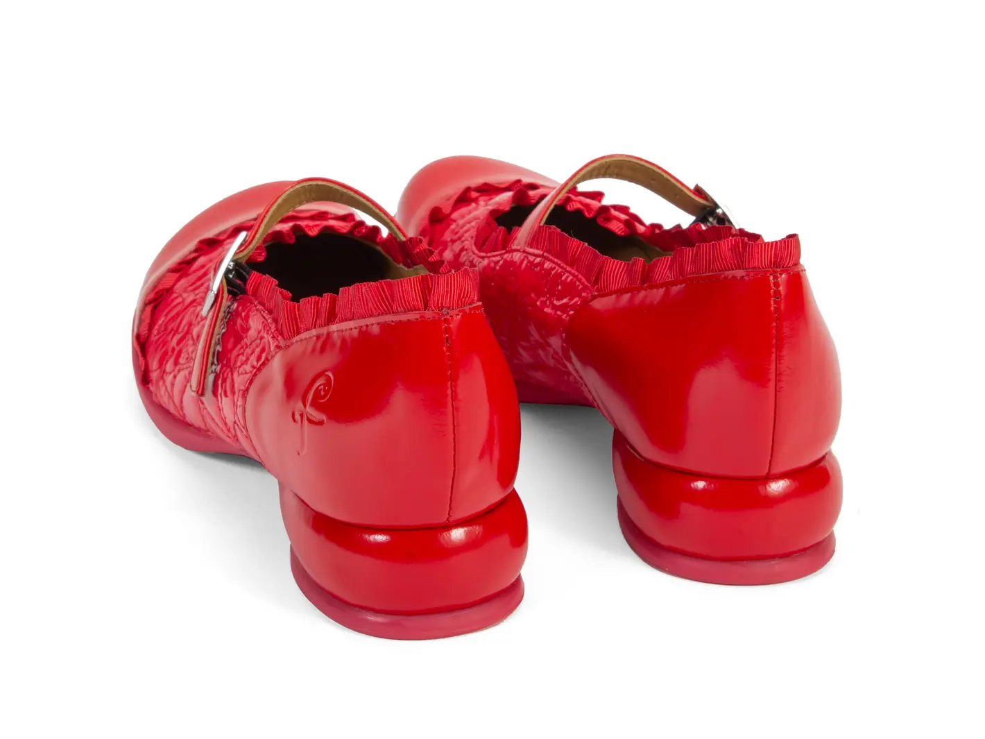 John Fluevog Sandz Charles IX Avec Surpiqûre Et Volants