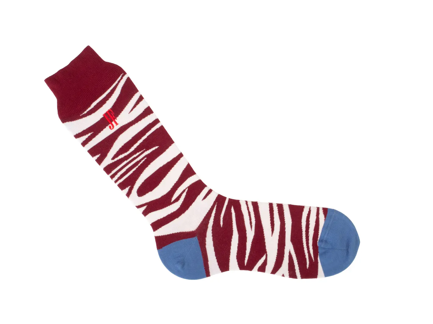 John Fluevog Sargent Vog Socks Chaussette à Motif Zébré