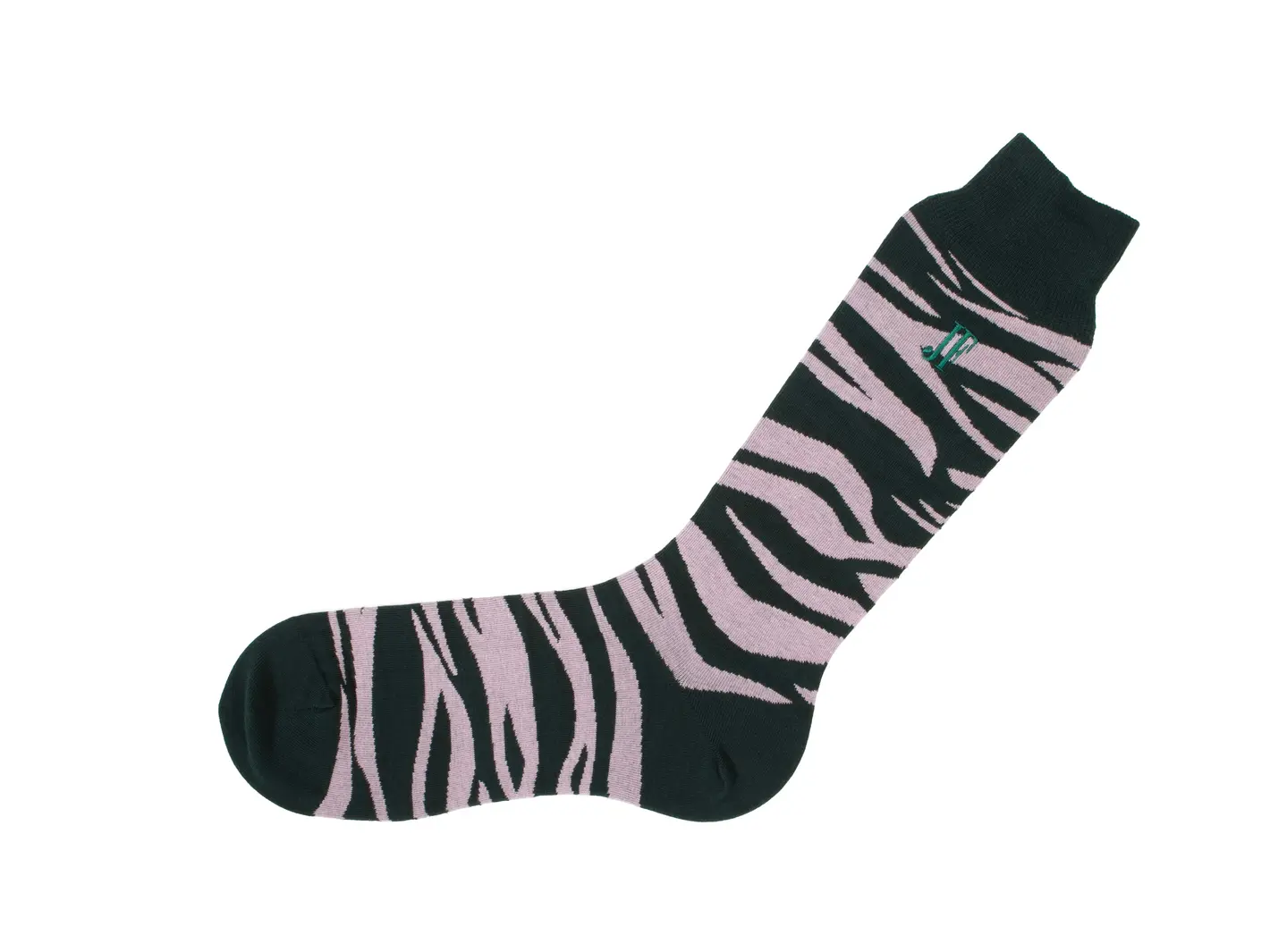 John Fluevog Sargent Vog Socks Chaussette à Motif Zébré