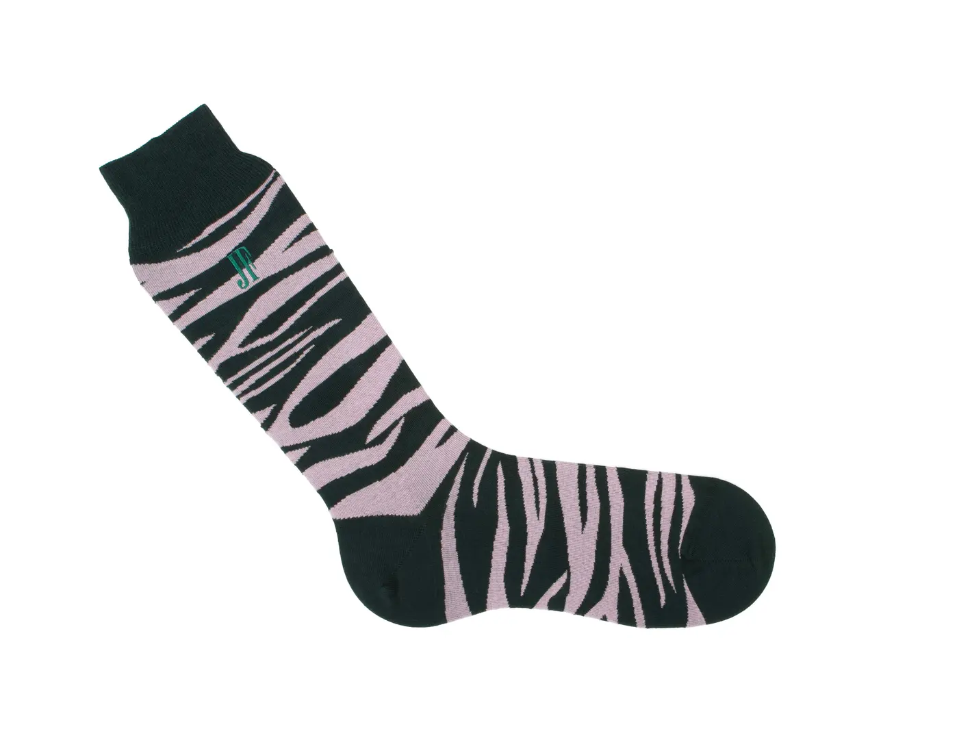 John Fluevog Sargent Vog Socks Chaussette à Motif Zébré
