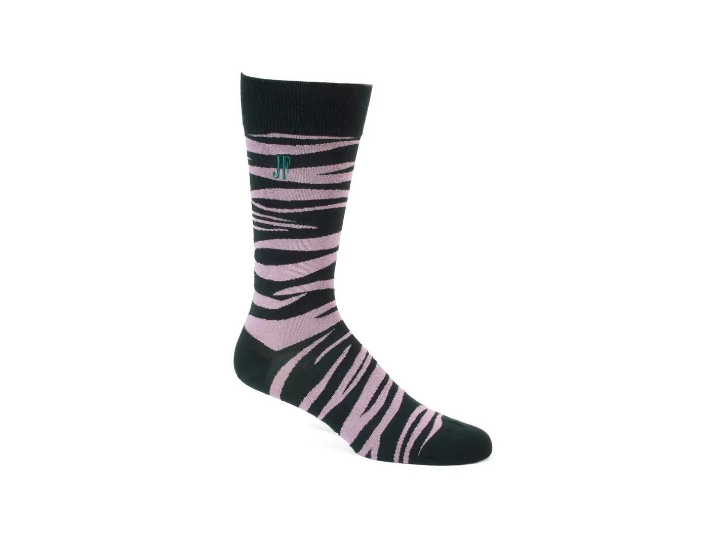 john fluevog Sargent Vog Socks Chaussette à motif zébré