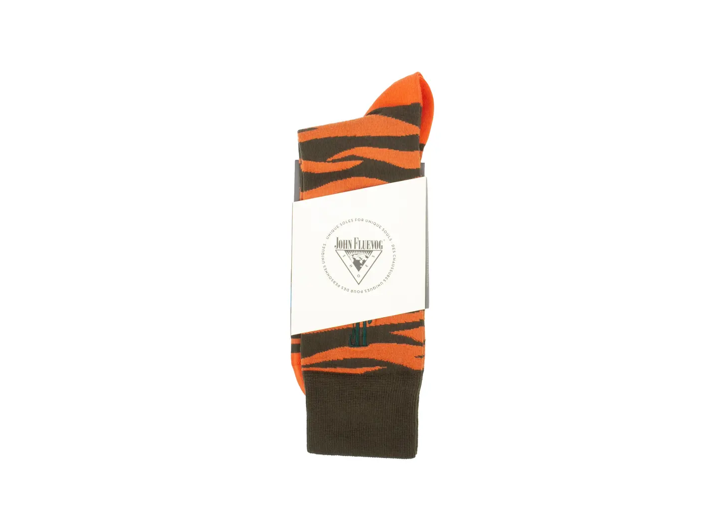 John Fluevog Sargent Vog Socks Chaussette à Motif Zébré