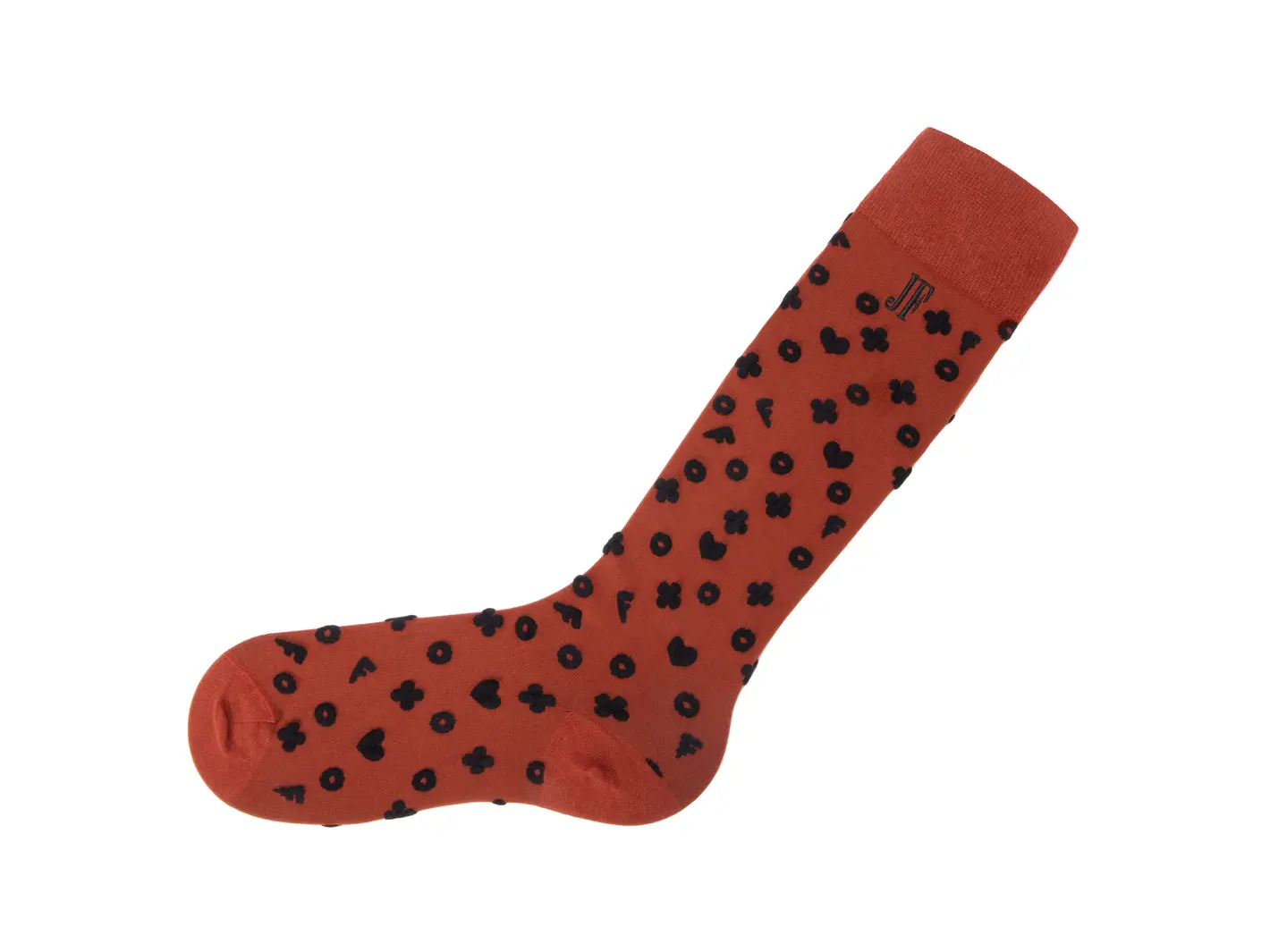 John Fluevog Soki Chaussette Au Genou à Motifs Duveteux