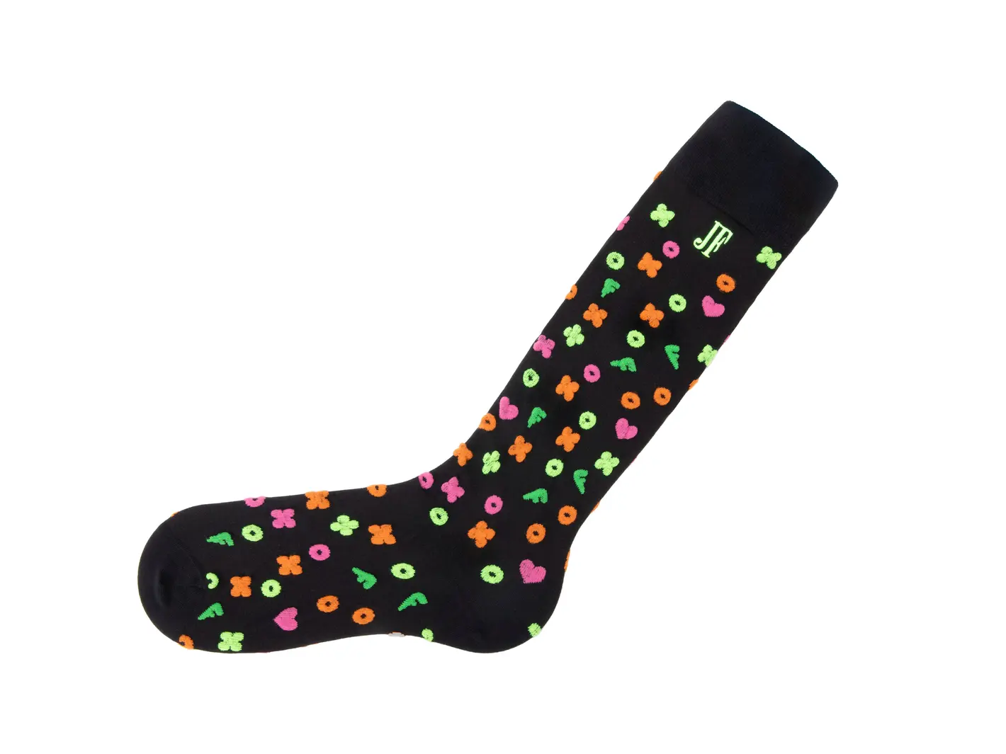 John Fluevog Soki Chaussette Au Genou à Motifs Duveteux