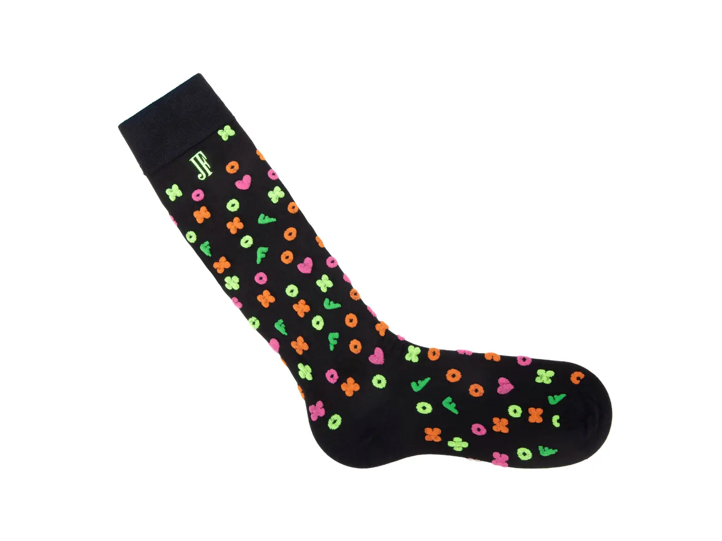 John Fluevog Soki Chaussette Au Genou à Motifs Duveteux