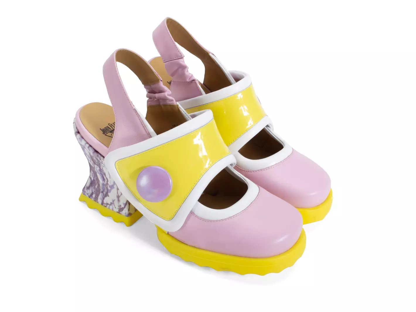 John Fluevog Stanica Talon Avec Bride Arrière Large