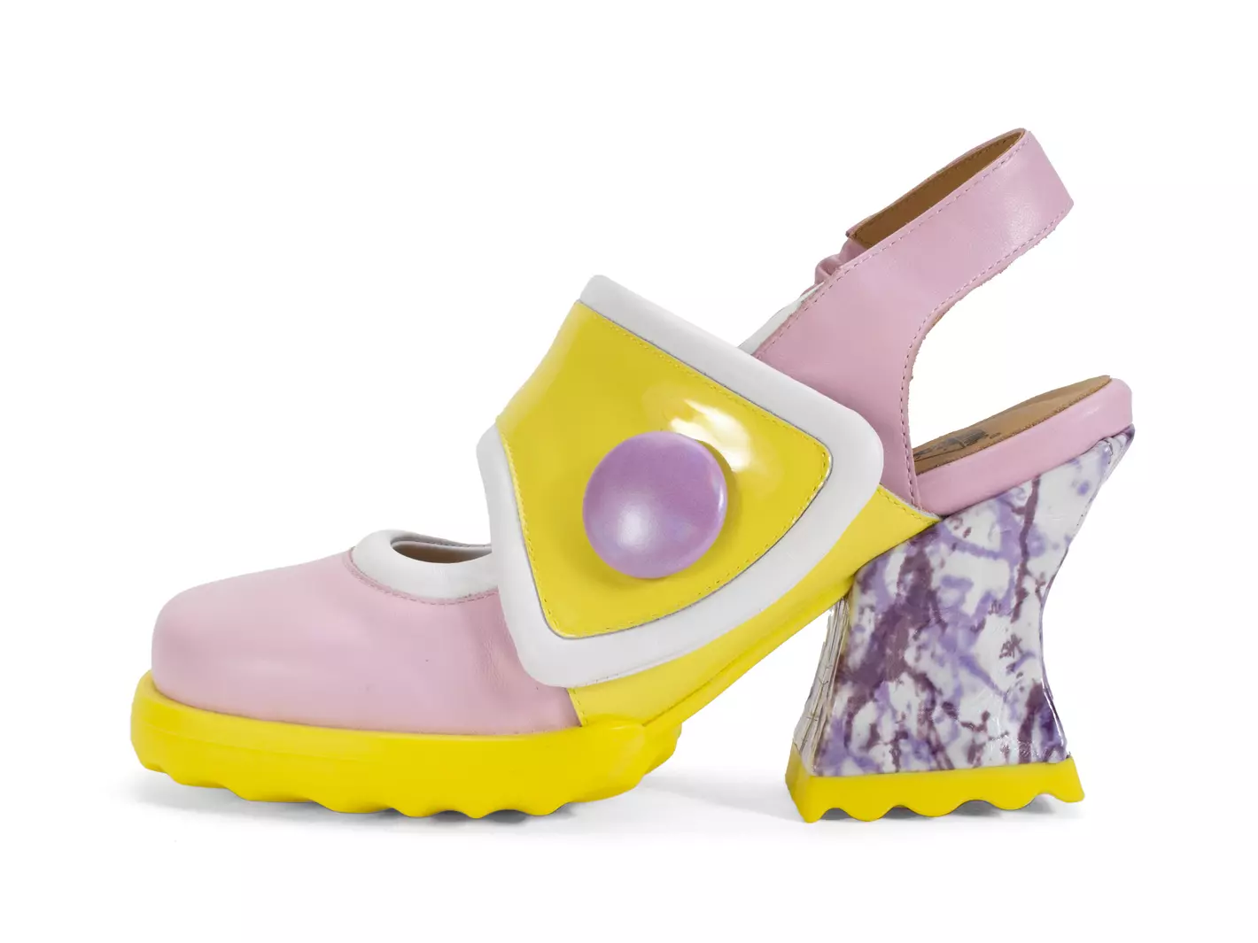 john fluevog Stanica Talon avec bride arrière large