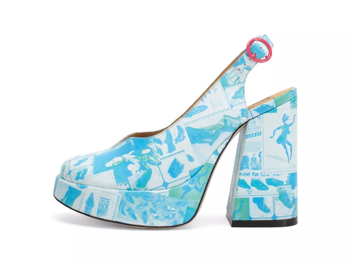 john fluevog Ternura Talon à plateforme avec bride arrière