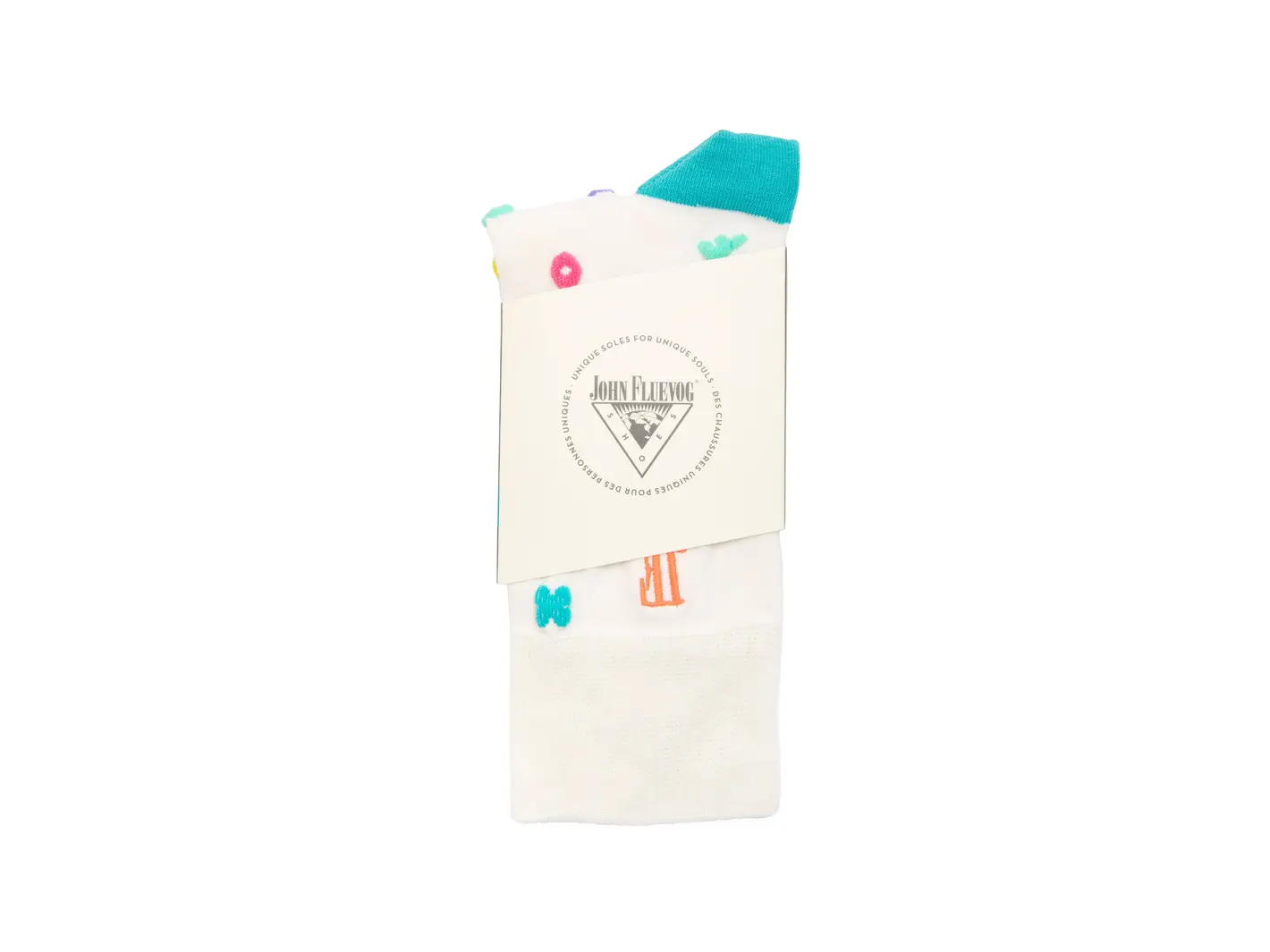 John Fluevog Timmy Vog Socks Chaussette à Logos Duveteux