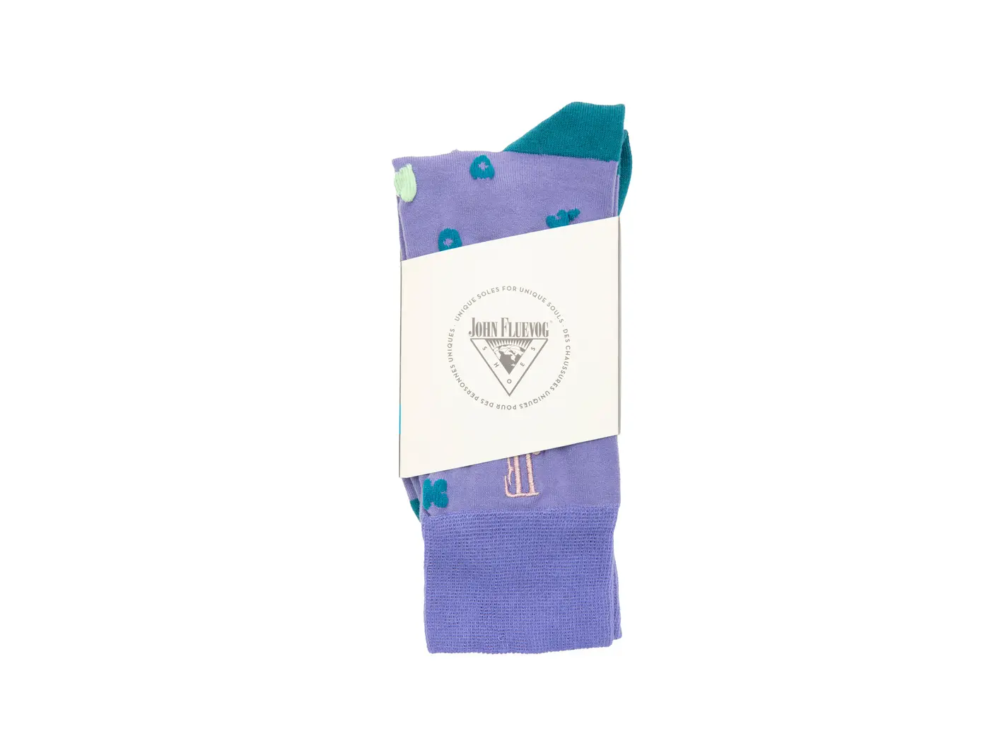 John Fluevog Timmy Vog Socks Chaussette à Logos Duveteux