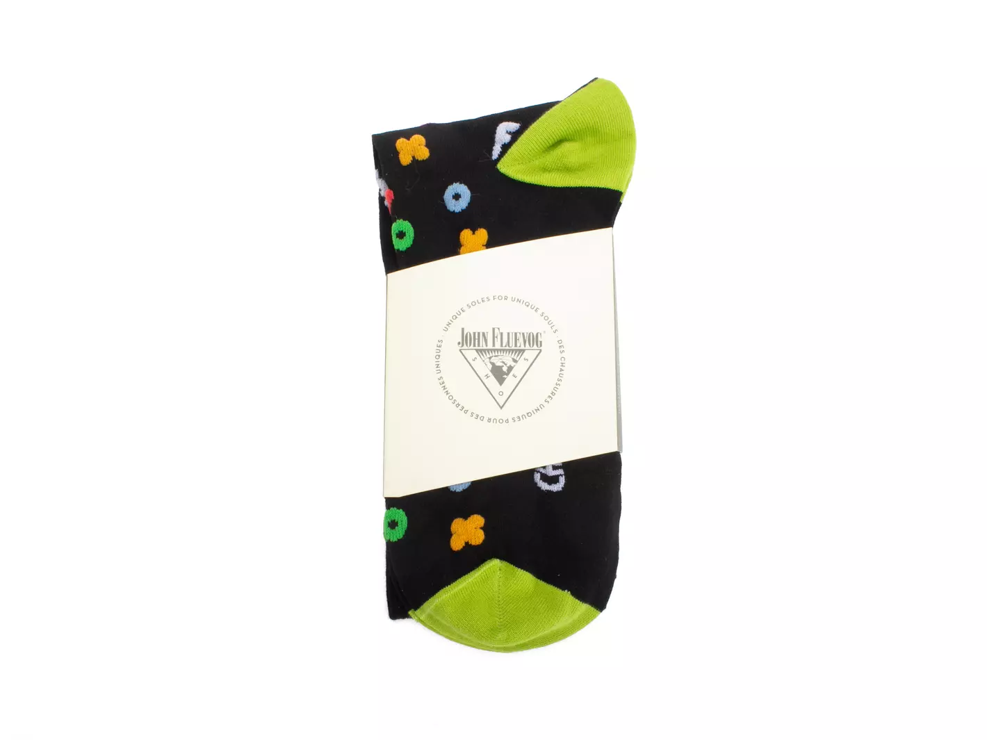 John Fluevog Timmy Vog Socks Chaussette à Logos Duveteux