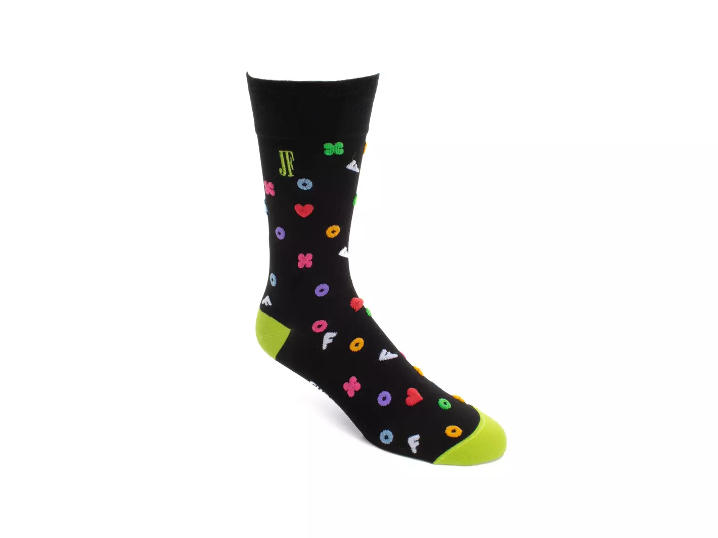 john fluevog Timmy Vog Socks Chaussette à logos duveteux