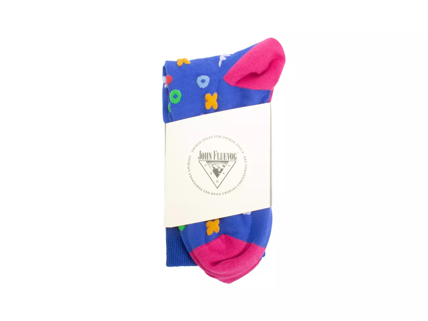 John Fluevog Timmy Vog Socks Chaussette à Logos Duveteux