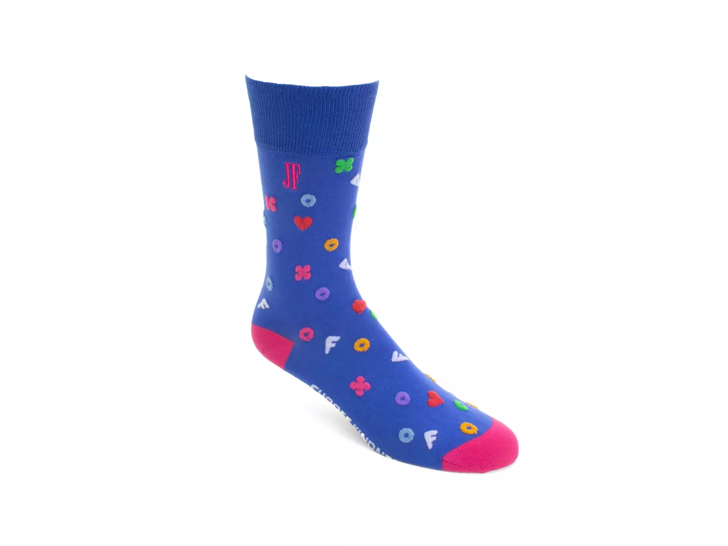 john fluevog Timmy Vog Socks Chaussette à logos duveteux