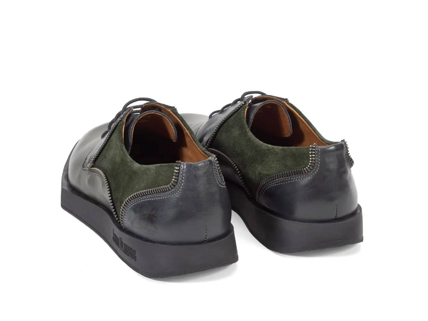 John Fluevog Trig Chaussure Lacée Avec Fermetures à Glissière Décoratives