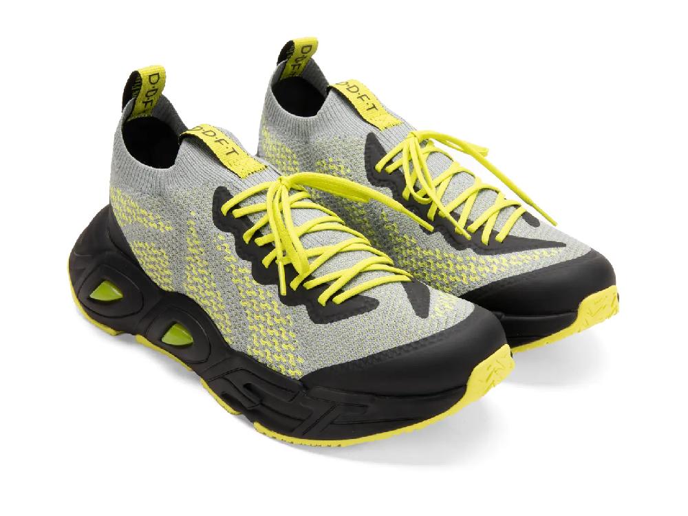 John Fluevog Velocity Prism Chaussure De Sport En Tricot Respirant