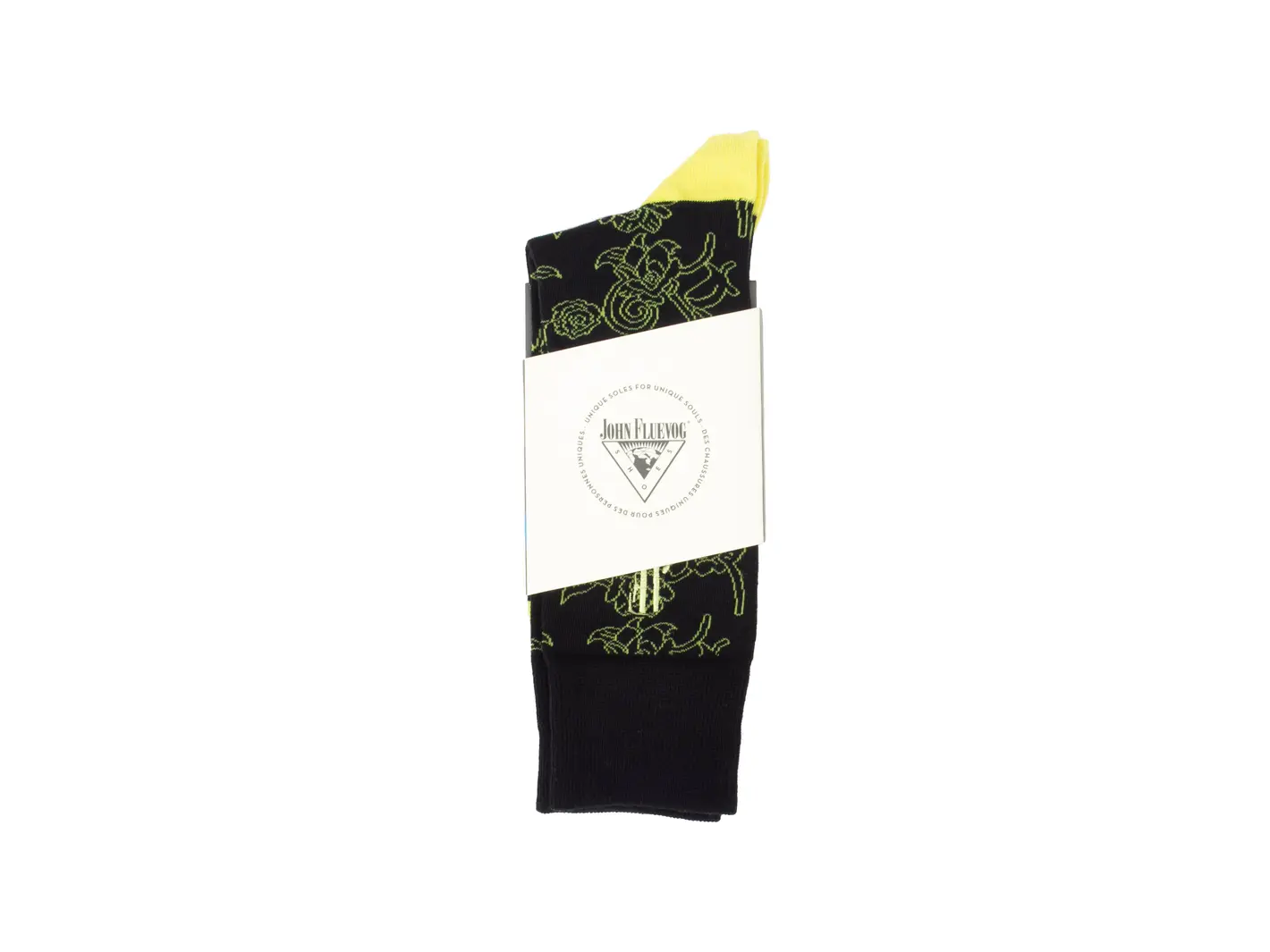 John Fluevog Xay Xay Vog Socks Chaussette à Motif De Fleurs
