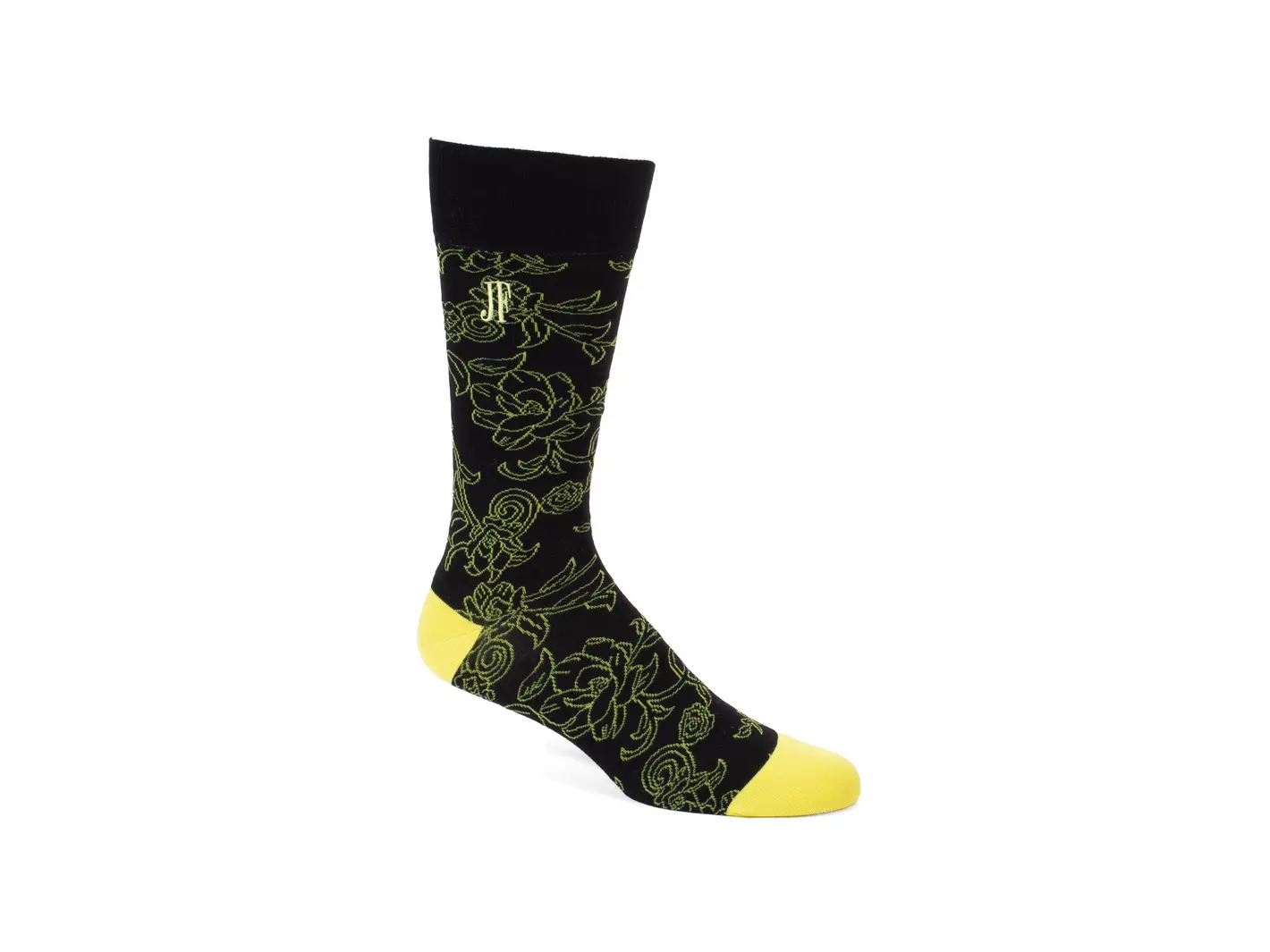 john fluevog Xay Xay Vog Socks Chaussette à motif de fleurs