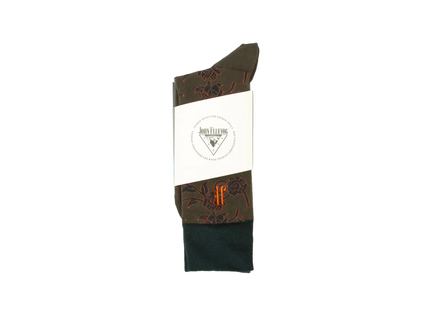 John Fluevog Xay Xay Vog Socks Chaussette à Motif De Fleurs