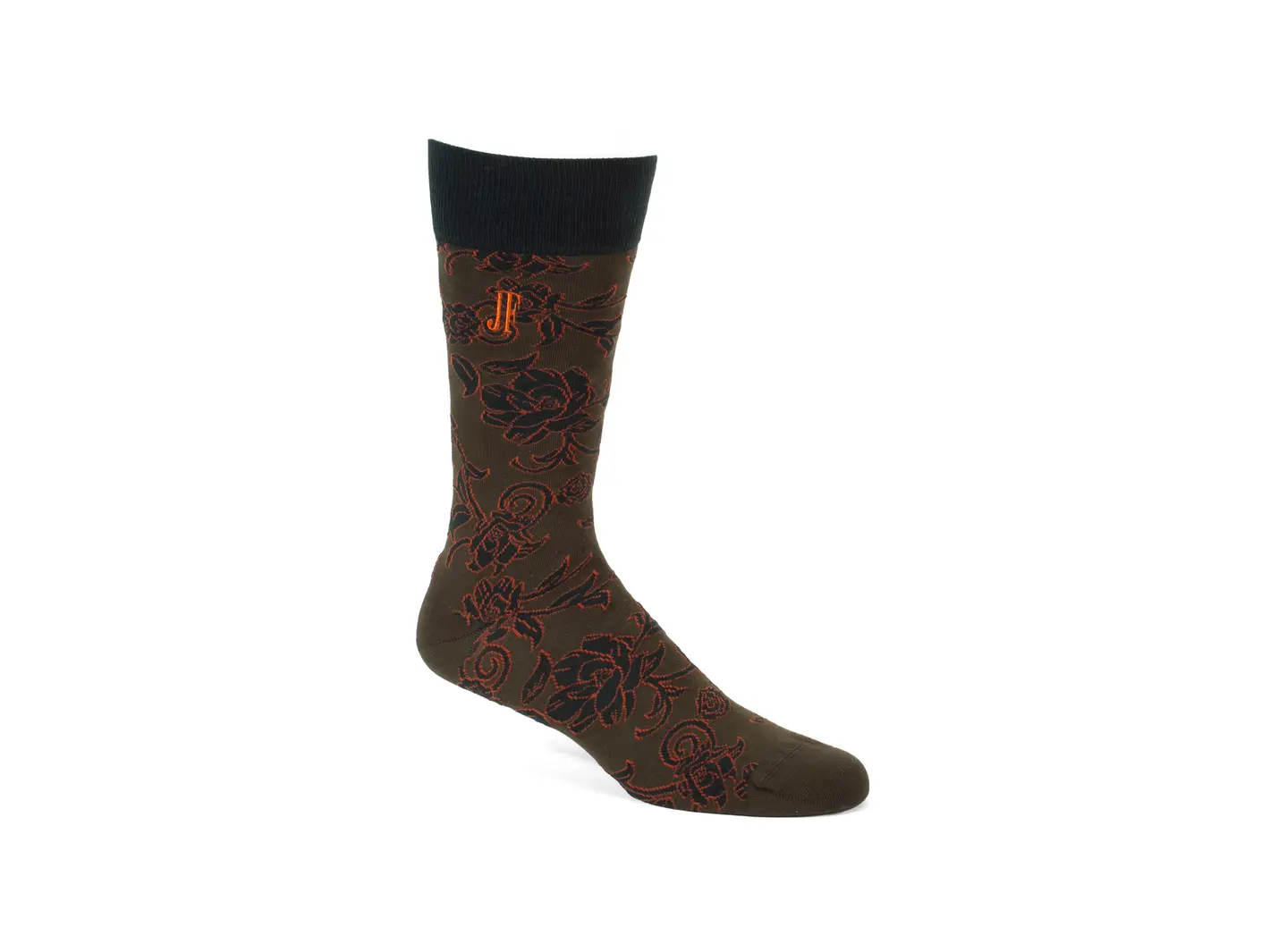 john fluevog Xay Xay Vog Socks Chaussette à motif de fleurs