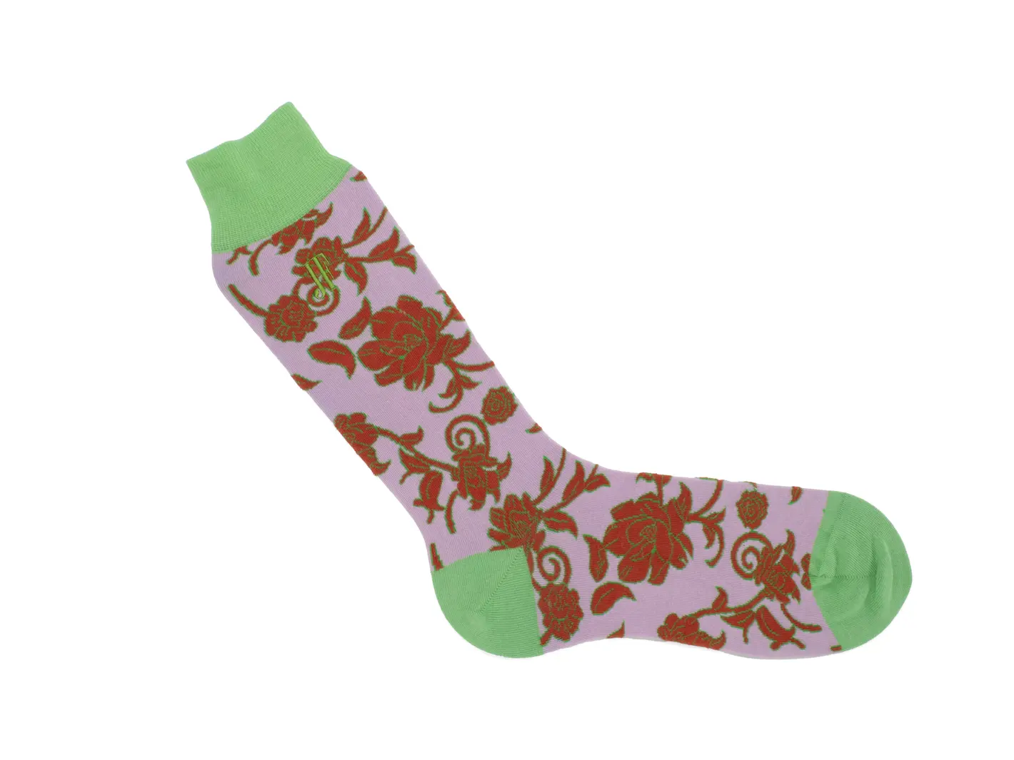 John Fluevog Xay Xay Vog Socks Chaussette à Motif De Fleurs