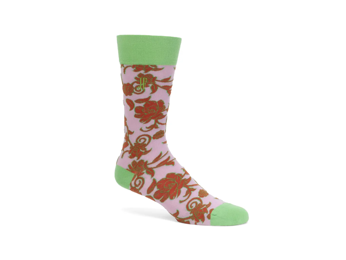 john fluevog Xay Xay Vog Socks Chaussette à motif de fleurs