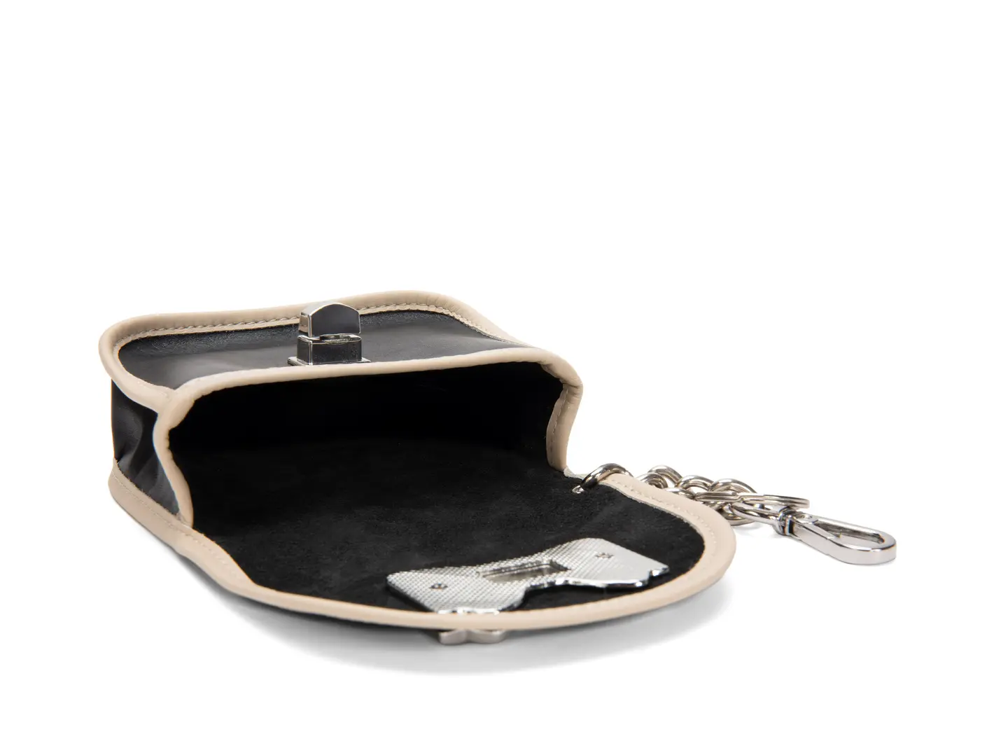 John Fluevog Zappy Keychain Wallet With Bow Closure