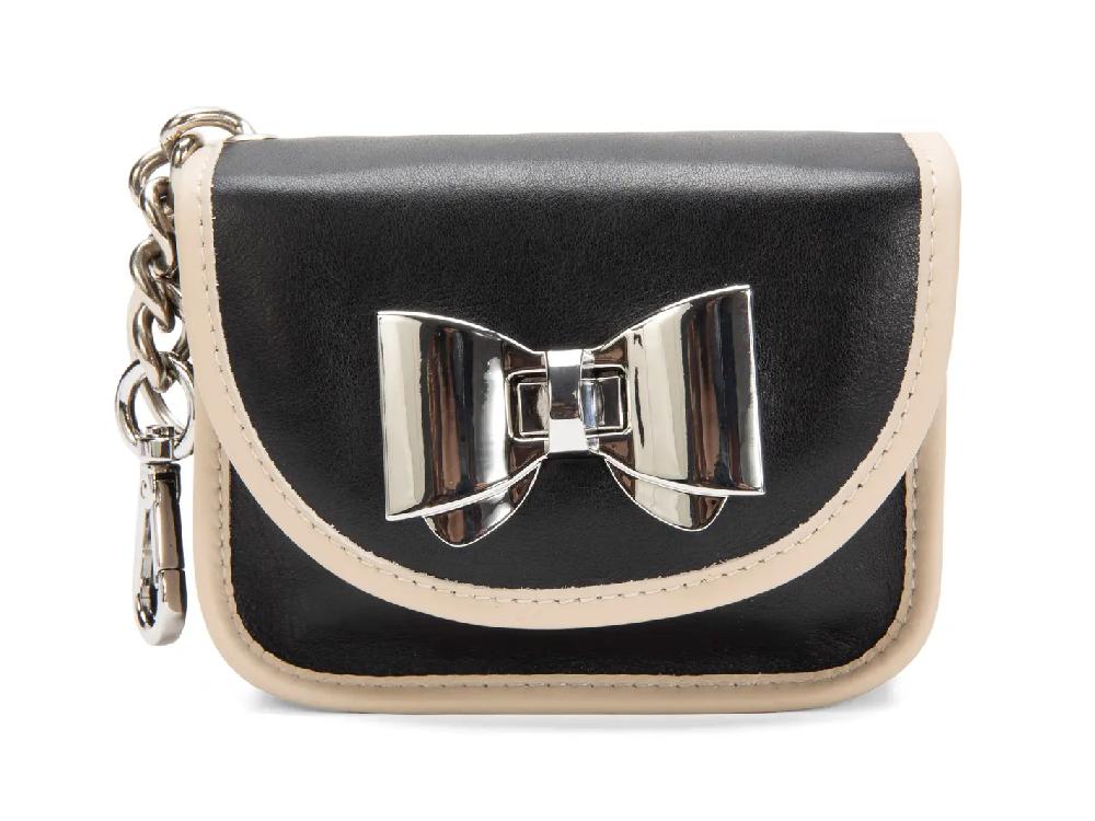 john fluevog Zappy Keychain Wallet With Bow Closure
