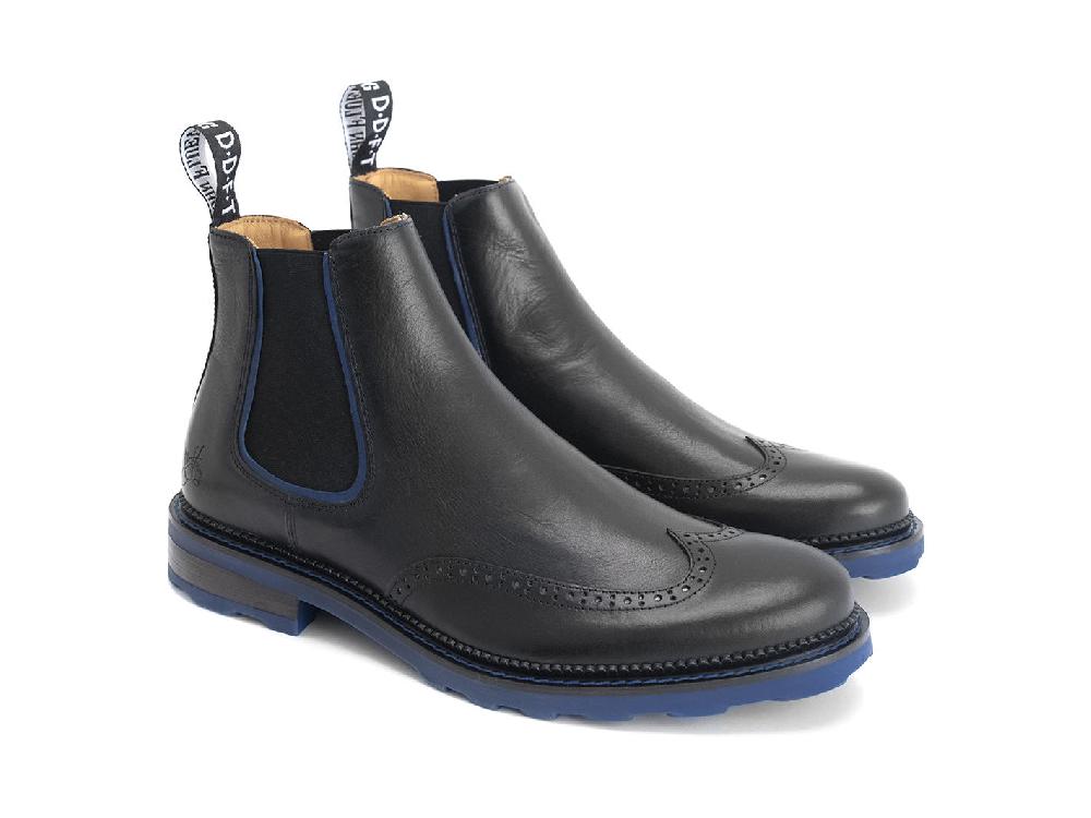 John Fluevog Zedkiel Bottine Cambrée Bout Golf Perforé