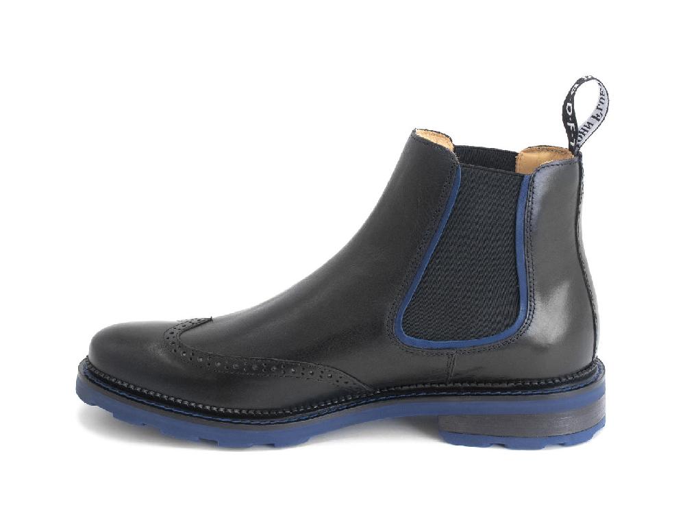 John Fluevog Zedkiel Bottine Cambrée Bout Golf Perforé