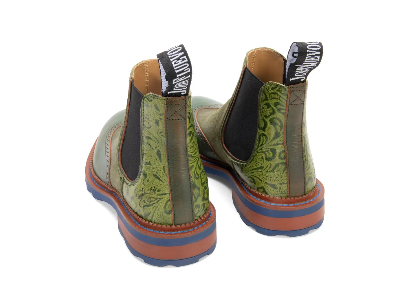 John Fluevog Zedkiel Bottine Cambrée Bout Golf Perforé