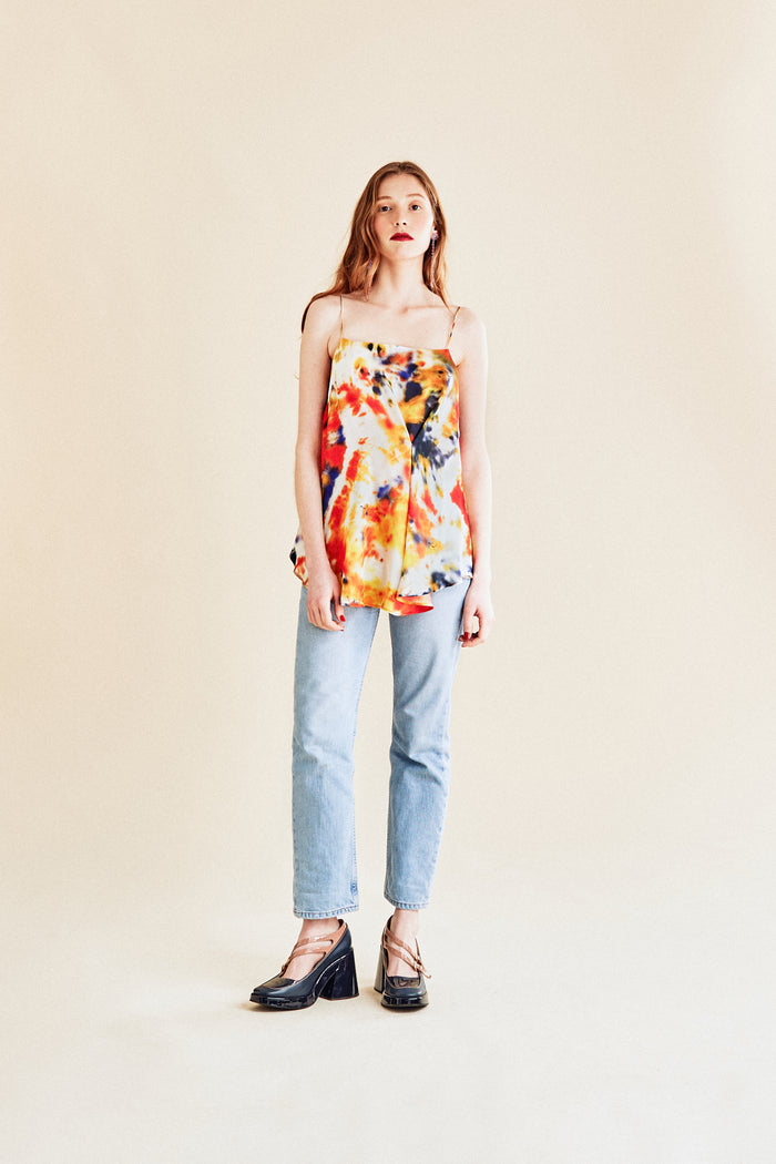 jour né Caraco soie tie & dye