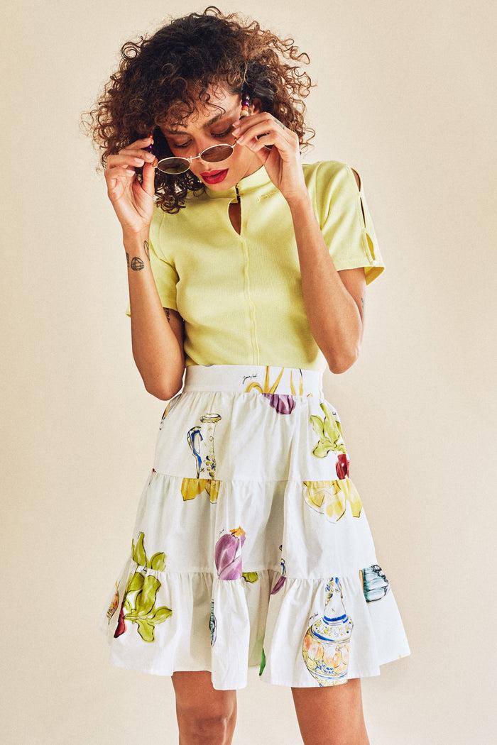 Jour Né Petite Maille Jaune