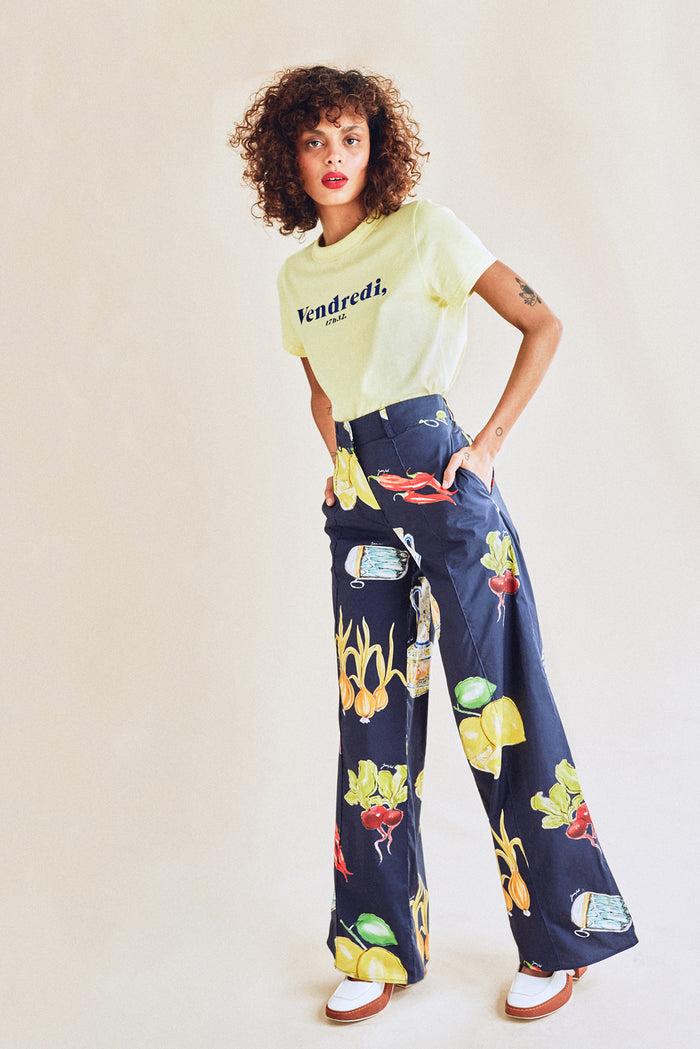 jour né Tee shirt JOUR jaune