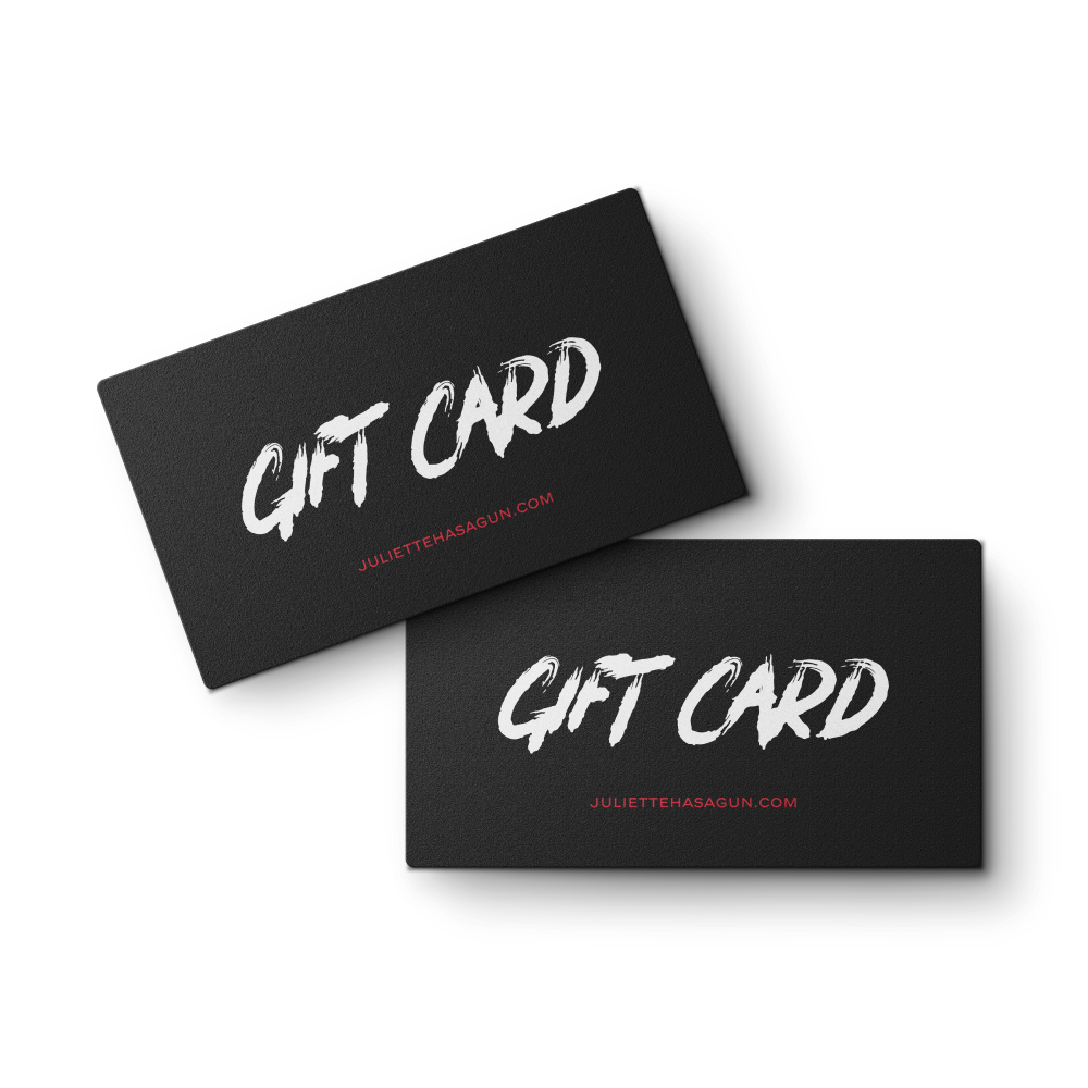 Juliette Has A Gun Carte Cadeau Avis : No Reviews Comment ça Marche ? Il N'a Jamais été Aussi Simple D'offrir. 1. Sélectionnez Un Montant Entre 30 Et 250 €. 2. Vous Souhaitez Imprimer Votre Carte Cadeau - Téléchargez