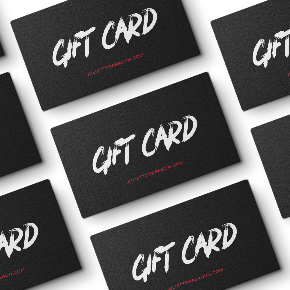 Juliette Has A Gun Carte Cadeau Avis : No Reviews Comment ça Marche ? Il N'a Jamais été Aussi Simple D'offrir. 1. Sélectionnez Un Montant Entre 30 Et 250 €. 2. Vous Souhaitez Imprimer Votre Carte Cadeau - Téléchargez