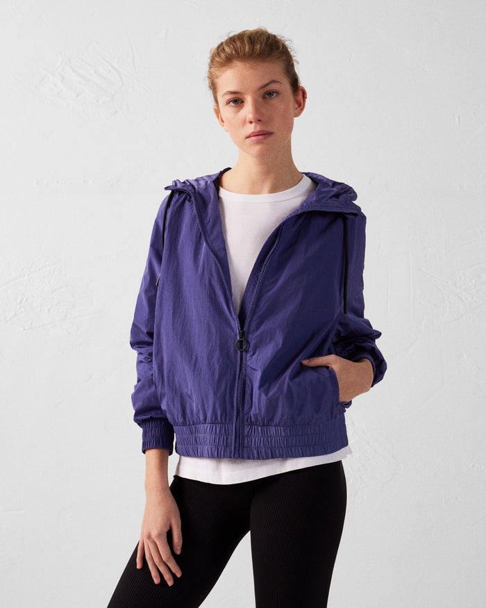 Just Over The Top Blouson Coupe-vent Léger à Capuche Bleu Mystique Alize