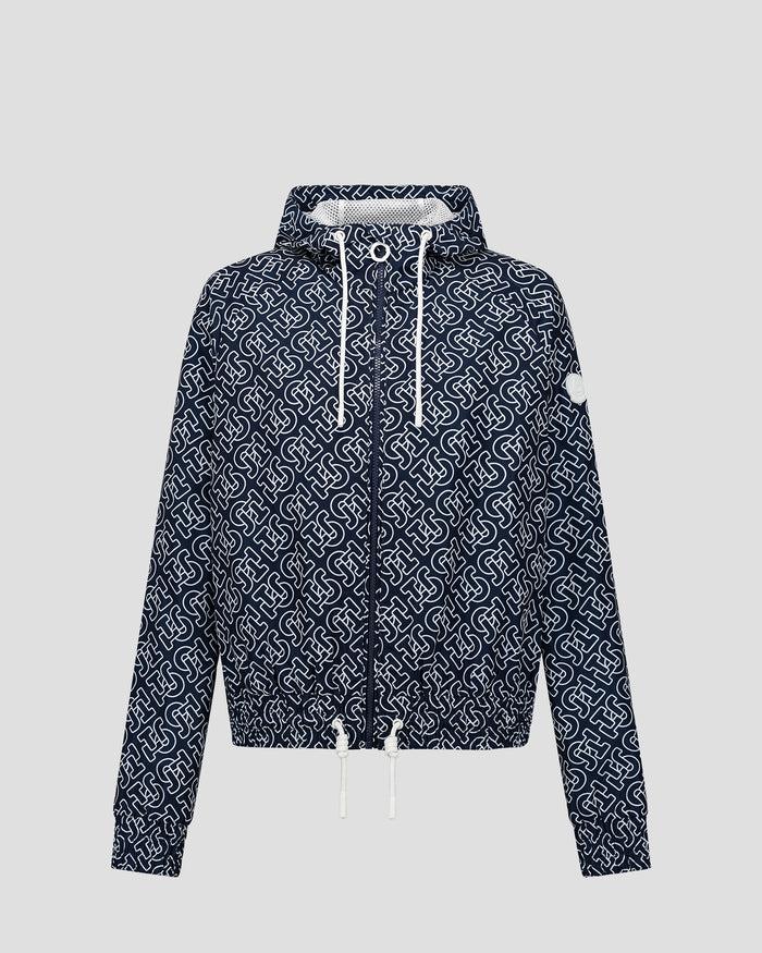 just over the top Blouson coupe-vent léger à capuche Mono marine Alize monogram