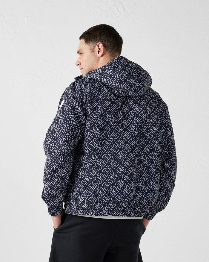 Just Over The Top Blouson Coupe-vent Léger à Capuche Mono Marine Storm Monogram